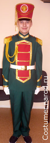 стилизованный костюм военного барабанщика