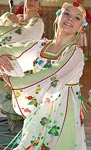 славянский стилизованный женский костюм Весна