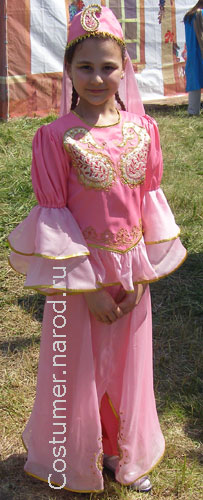 Детский азербайджанский национальный костюм для девочки