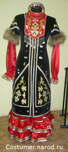 Башкирский народный костюм девочке, рост 104-146