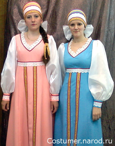 стилизованные женские русские народные костюмы
