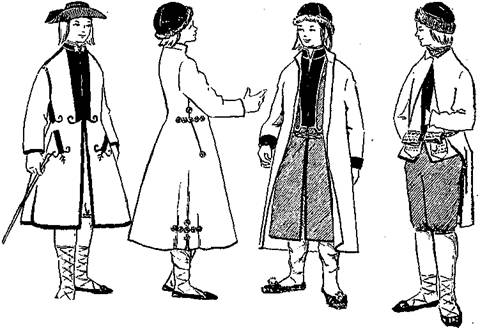 Латышский мужской костюм