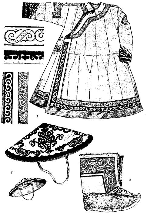 Старинная женская одежда нанайцев