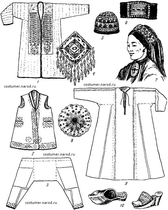 Туркменский национальный костюм
